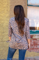 Vintage Leopard Tunic Top
