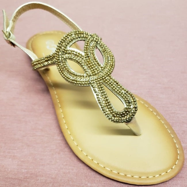 Gold Bling Sandals