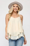 Ivory Woven Tank Top
