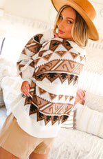Mocha Aztec Sweater