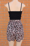 Leopard Printed Shorts Waist Detail