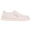 Outwoods White Flat Sneakers with Laces